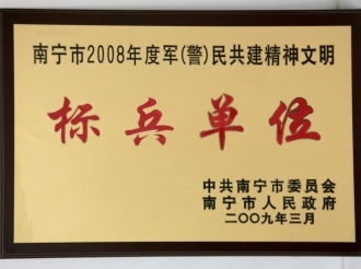 南宁2008年度军（警）民共建精神文明标兵单位