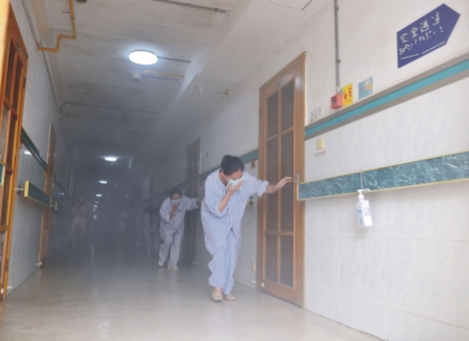 病房火灾应急疏散演练